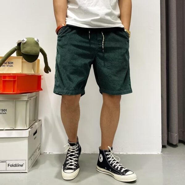 Summer American Retro Trendy Workwear Shorts Men - Image 2
