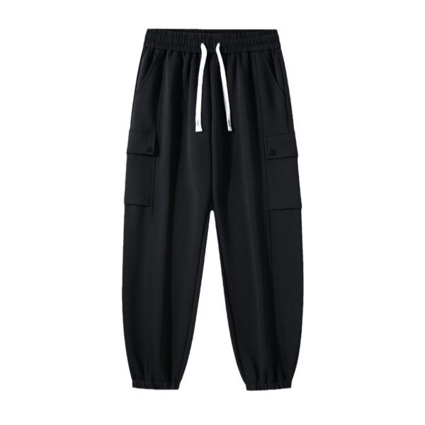 Spring And Autumn Loose Men's Sports Knitted Cotton Casual Trousers - Image 7