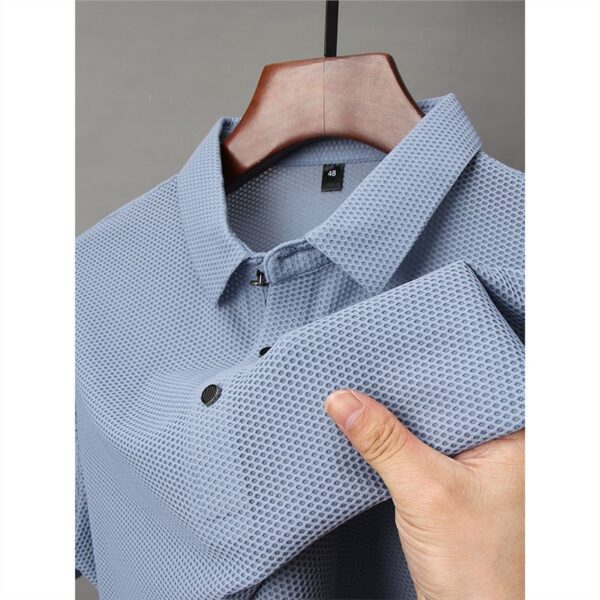 Fashion Ice Silk Men's Short-sleeved T-shirt - Image 2